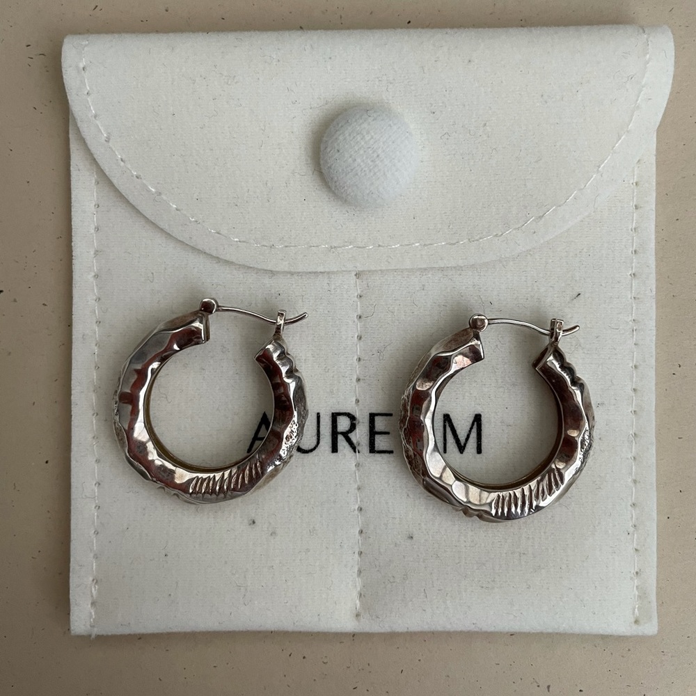 New Aureum Collective Claira silver earrings $200